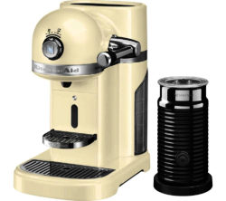 NESPRESSO  Artisan Nespresso Hot Drinks Machine with Aeroccino 3 - Almond Cream